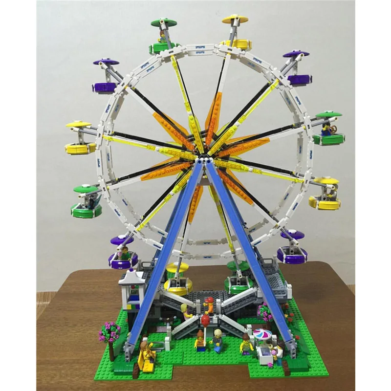 Lepin 15012 2518PCS Ferris Wheel Construction Sets Model Building Kits Blocks Bricks Toys For Children Compatible With 10247 Lepin 15012 2518PCS Ferris Wheel Construction Sets Model Building Kits Blocks Bricks Toys For Children Compatible With 10247