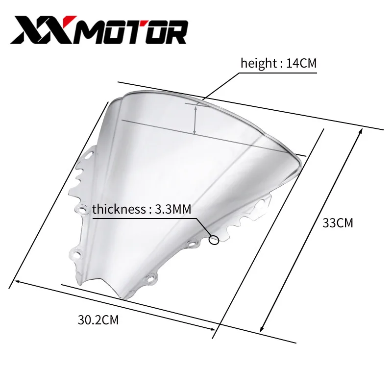 Защита ветрового стекла для YAMAHA YZF600 R6 2006 2007 YZF 06 07 аксессуары мотоциклов|Козырьки