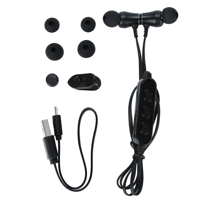 Bluetooth Sports Magnetic Earphone Wireless Bluetooth V4.2 Stereo Headset Headphones Earbuds USB Charging Cable 40NT23 (4)
