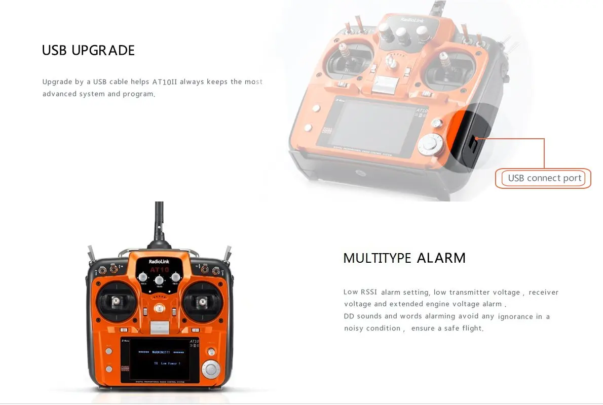radiolink AT10II 12CH емкостно-резистивный передатчик и приемник R12DS 2,4 ГГц DSSS& FHSS Радио пульт дистанционного управления для дрона с дистанционным управлением