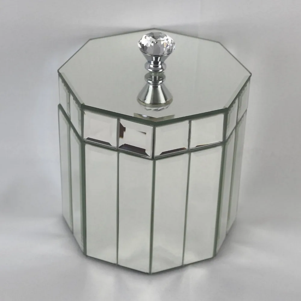 

Glass Jewellery Makeup Cosmetic Organizer Storage Gift Box Jewelry Storage Box Wedding Jewellery Holder