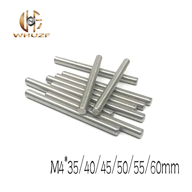 20 шт. M4 * 35/40/45/50/55/60 мм 304 Нержавеющая сталь GB119 резьбовой цилиндрический