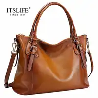 The new Europe style women's big retro bag lady fashion genuine leather handbag Shoulder Messenger Bag lady bayan canta