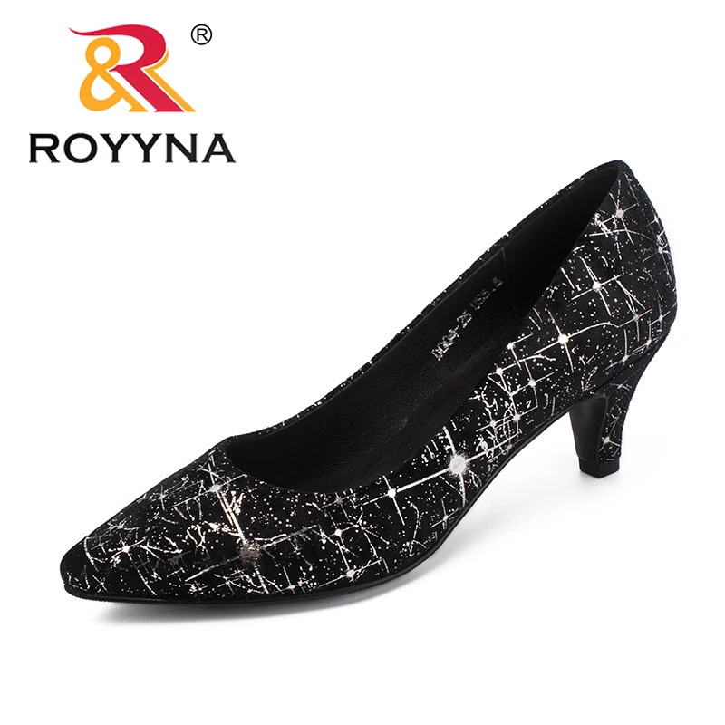 ROYYNA/Новое поступление; классические женские туфли-лодочки; женские модельные туфли с острым носком; женские свадебные туфли на тонком каблуке; светильник;