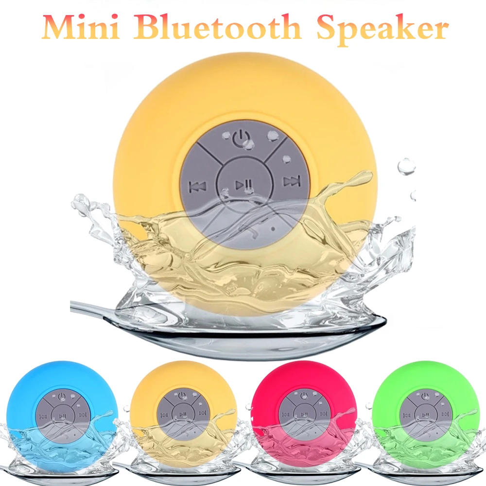 

Bluetooth Speaker Mini Portable Waterproof Wireless Handsfree Speakers For Showers Bathroom Pool Car Beach Outdoor