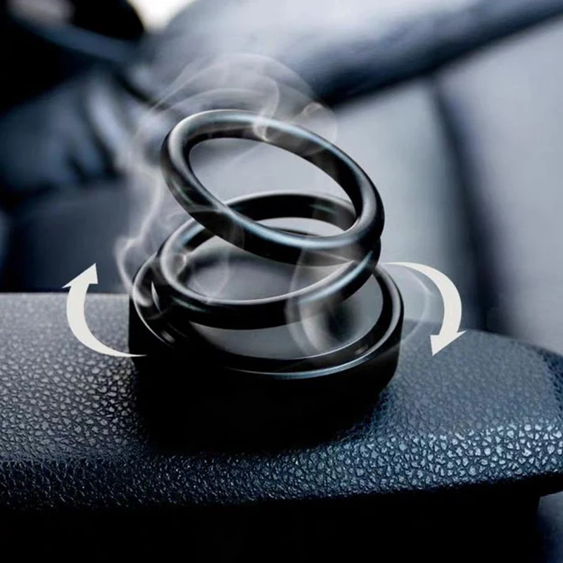 Автомобильный освежитель воздуха с двойной петлей вращающийся парфюм автомобили духи освежитель воздуха для автомобиля Аксессуары Универсальный ароматизатор