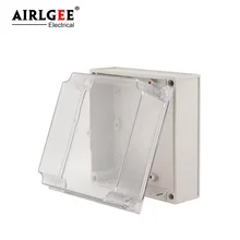 175*175*100 мм высококачественная прозрачная водонепроницаемая распределительная коробка ABS пластиковая герметичная коробка Наружная водонепроницаемая распределительная коробка