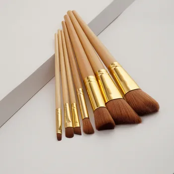 

7Pcs Professional Makeup Brushes Set Cosmetics Face Foundation Powder Eye Shadow Eyeliner Concealer Blusher Blending Brushes Kit
