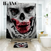 IBANO Evil Shower Curtain Waterproof Polyester Fabric Bath Curtain For The Bathroom Decoration For The Halloween Wedding IBANO Evil Shower Curtain Waterproof Polyester Fabric Bath Curtain For The Bathroom Decoration For The Halloween Wedding