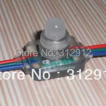 DC12V вход WS2811 пиксельный узел, 100 шт. нитке, инжекционного метода литья типа