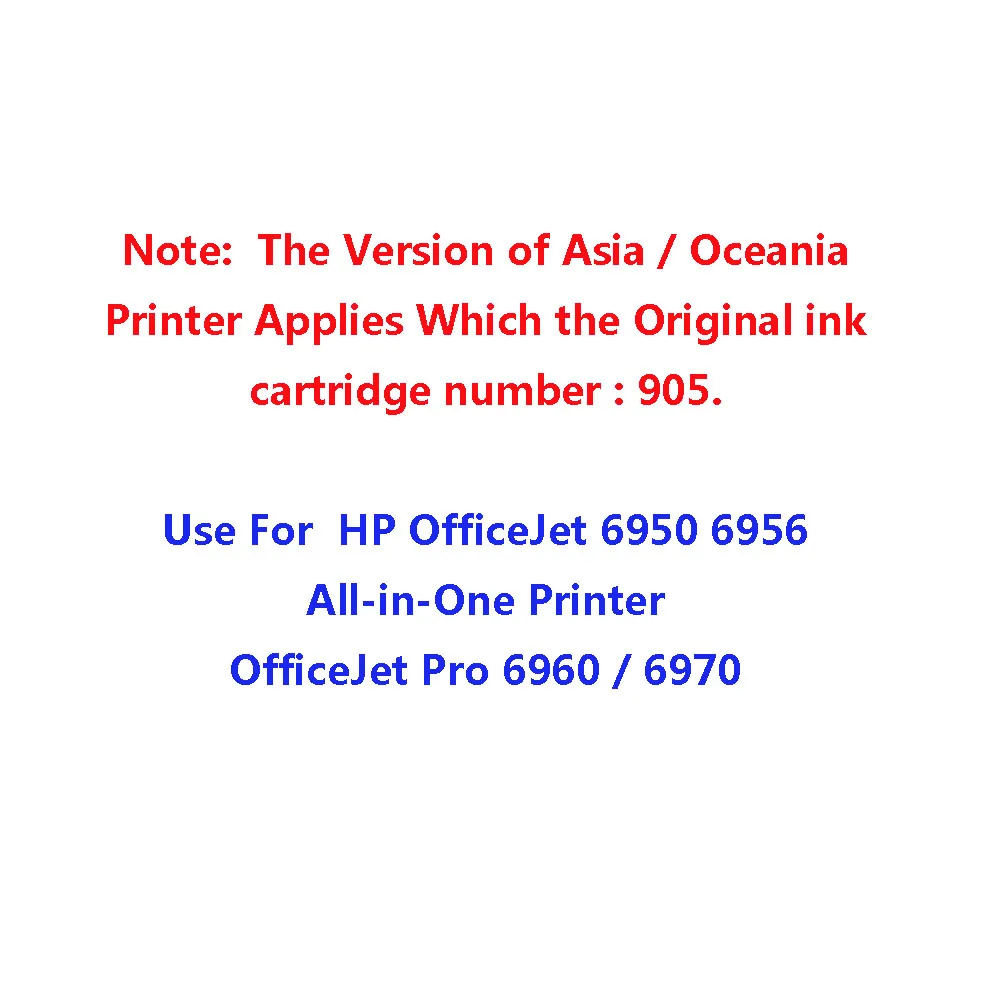 4 упаковки, совместимый для замены чернильного картриджа для hp 905xl hp 905xl hp 905 для OfficeJet Pro 6970 6960 все-в-одном
