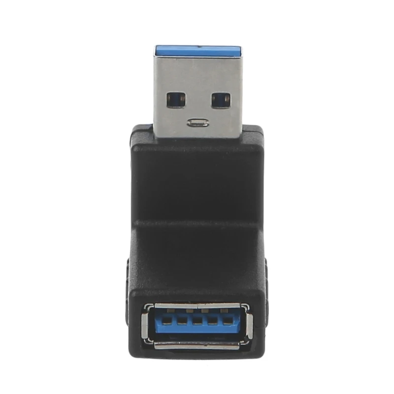 90 градусов угловой левосторонний правосторонний разъем USB 3,0 A черный Мужской к женскому разъему адаптер для портативных ПК