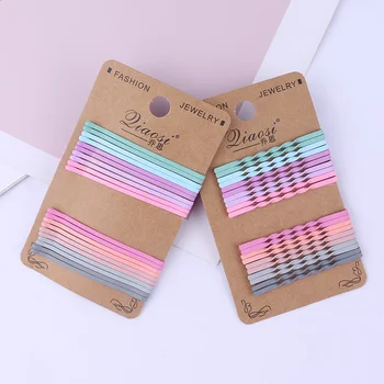 

20pcs Long Hair Clips Ladies Hairpin Girls Rainbow Color Barrettes Curly Wave Spiral Women Bobby Pins Beauty Hair Accessories