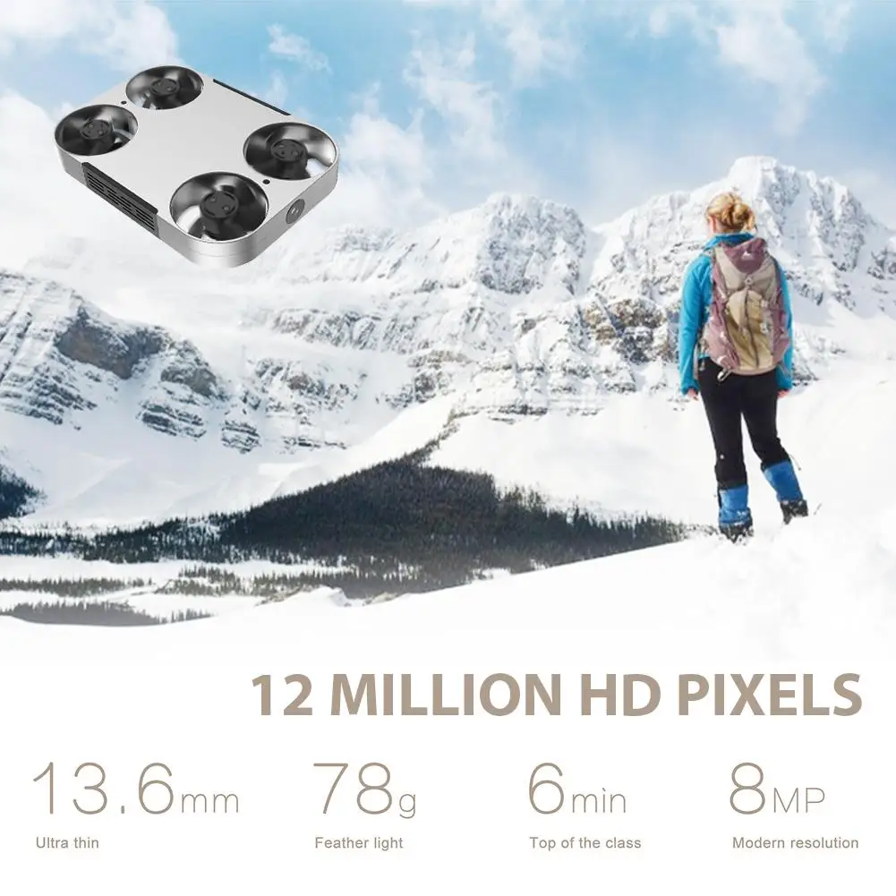 

12.0MP Quadcopter LED Lighting Altitude Hold HD Camera High Performance Durable WiFi One Key Take Off APP Remote Aircraft
