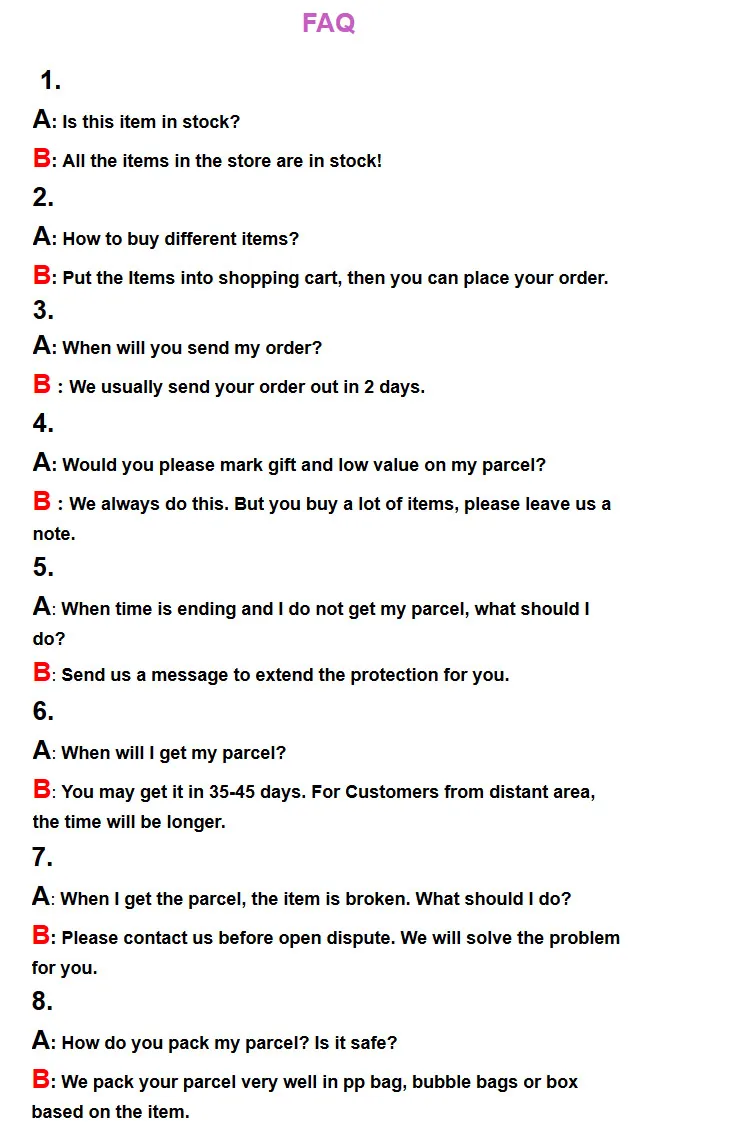 FAQ