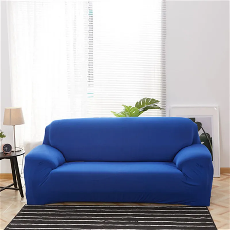 Solid Color Elastic Sofa Slipcovers Stretch Sofa Covers For Living Room Furniture Protector Armchair Couch Cover 1/2/3/4 Seater