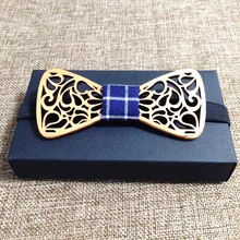 Высокое качество модные из дерева ручной работы с бантом Галстуки бабочкой бабочка Gravata Галстуки для Для мужчин выдалбливают Геометрическая резьба галстук с Gravata