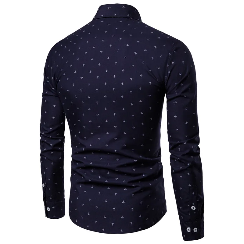 mens anchor pattern shirt 02