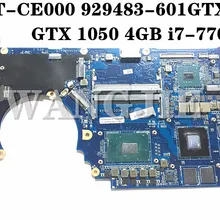 Для hp 15-ce 15t-ce материнская плата для TPN-Q194 ноутбука 929483-601 i7-7700 GTX 1050 4GB DAG3AAMBAF0 работает хорошо