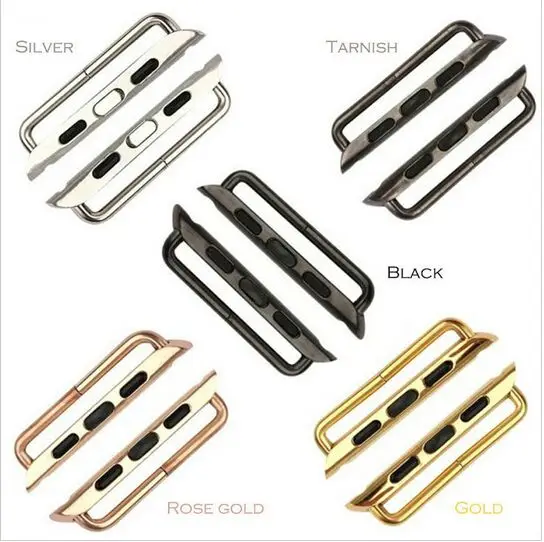 

1 pair wholesome seamless band adapter/connector/clasp for apple watch band sport/ standard/ edition with screw