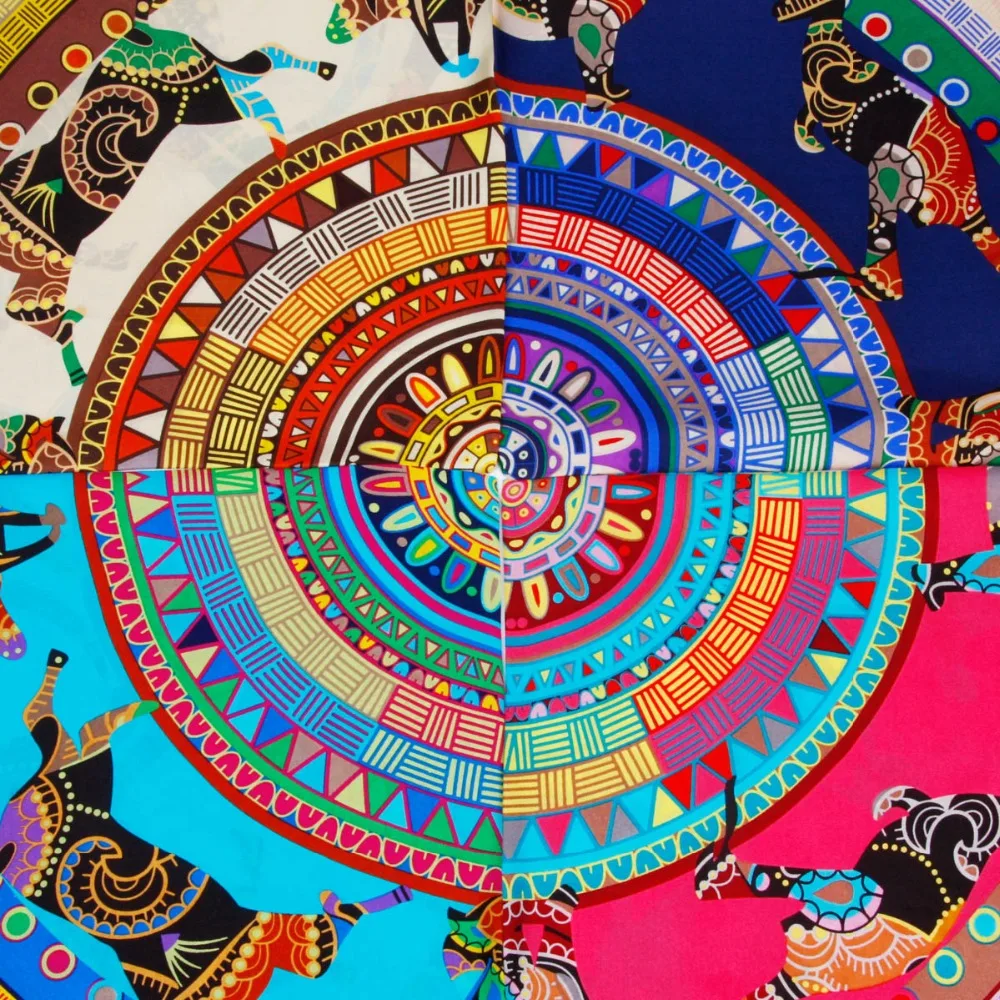 Premium Beastmaster Natural Silk Big Square Scarf Handkerchief Fashion Pashmina Women's Shawl Wrap