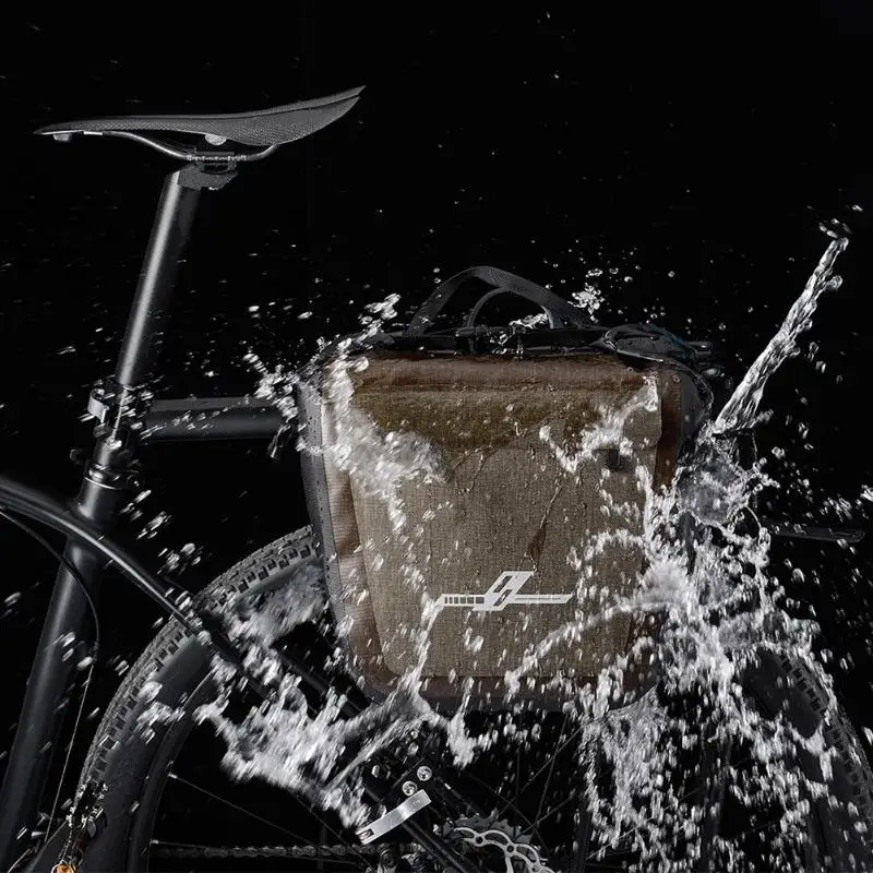 Discount 19L Full Waterproof Bicycle Saddle Bag Road Mountain Bike Cycling Rear Rack Bag Luggage Pannier Rear Seat Shelf Bag 7