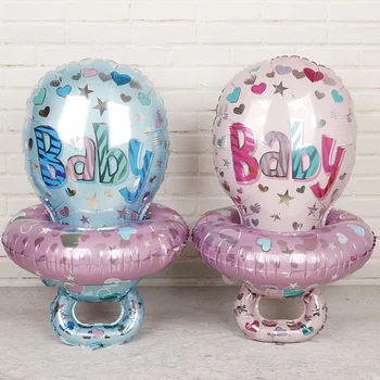 

50sets Baby Nurse Nipple Foil Balloons Baby Shower Boy Girl Air Ballons Birthday Party Decorations Kids Globos Party Supplies