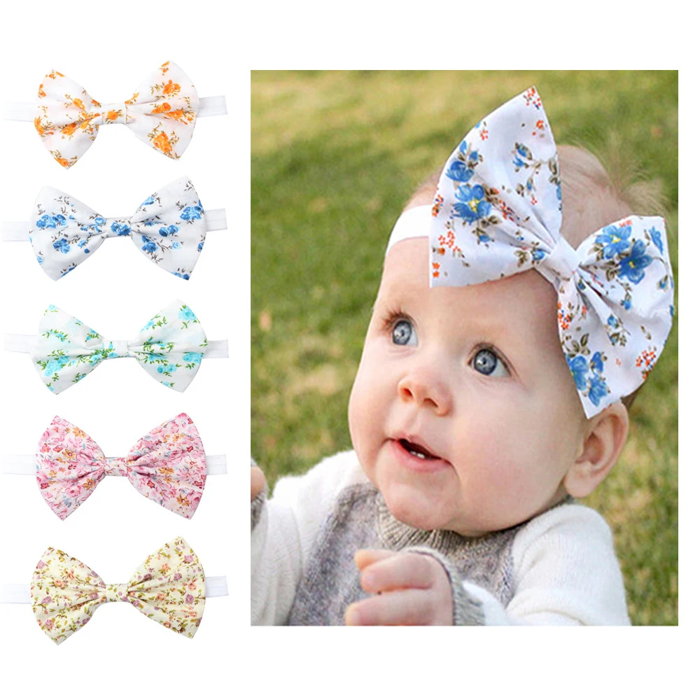 Sparkling Hair Accessories Bow Baby Girl Headbands Elastic Multicolor Infant Baby Headband Birthday Party Headwear