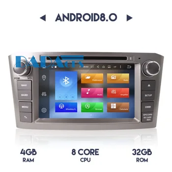 

2 DIN Android 8.0 7.1 Car DVD Player GPS Navigation for Toyota Avensis 2002-2008 T250 Radio Car Stereo Vehicle Video Audio Video