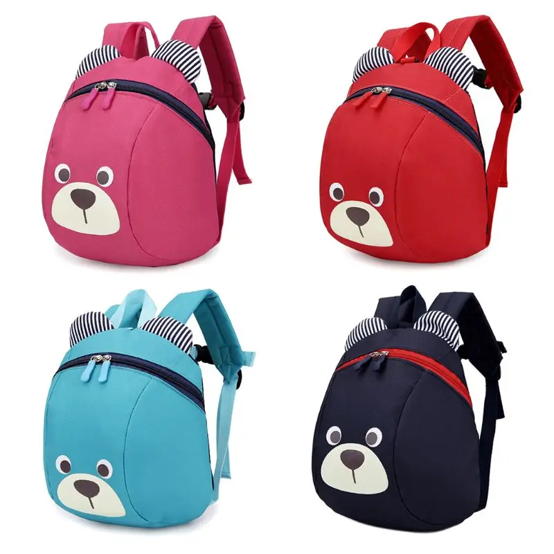 THINKTHENDO Cute Bear Small Toddler Backpack with Leash Children Kids