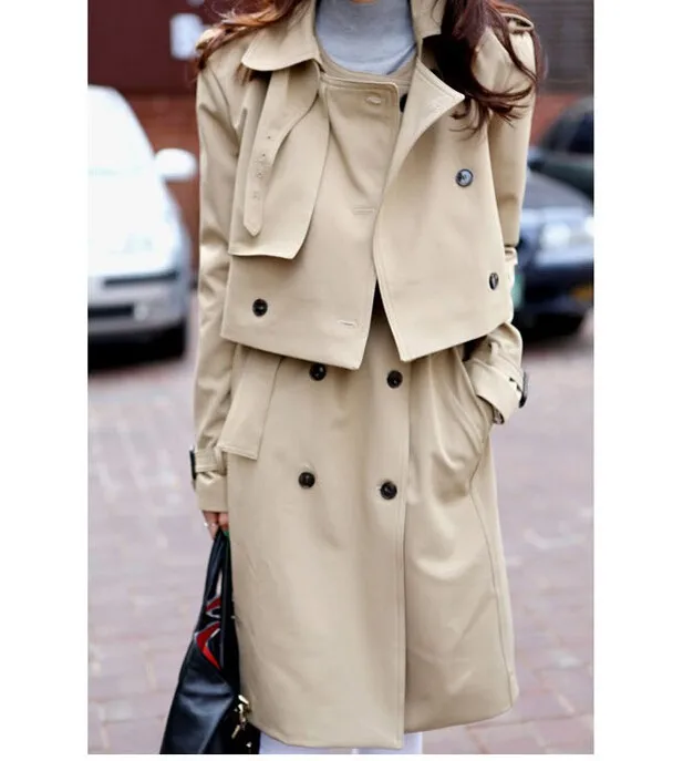 MLXSLKY Осень корейский стиль женский студенческий весенний и досуг пальто Женский Тренч три вида ношения