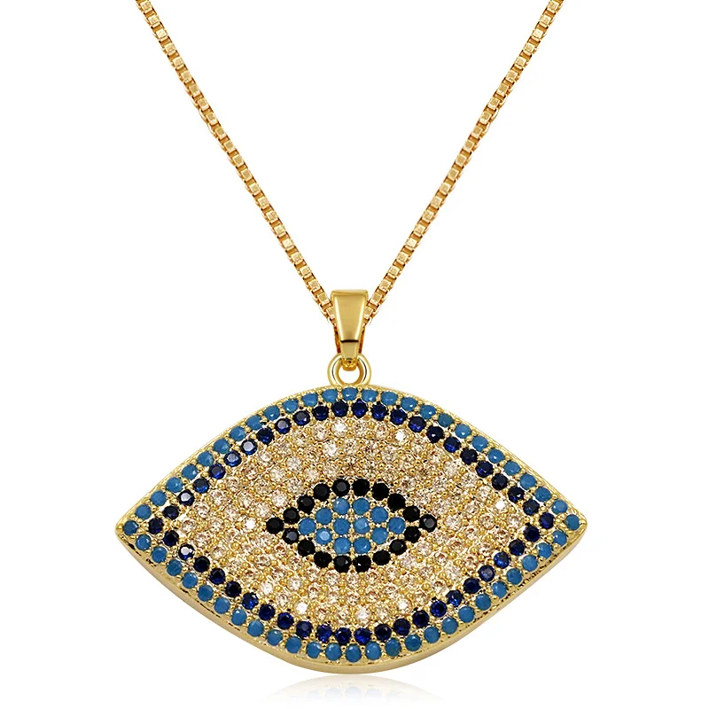 

WEIMANJINGDIAN New Arrival Cubic Zirconia Micro Pave Eye Pendants in Rose Gold or Silver Color Plated