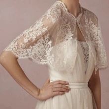 Горячая распродажа болеро для выпускного вечера свадебные платья шаль рукава свадебные палантины кружева аппликация бисероплетение-line свадебный вечер куртка J25