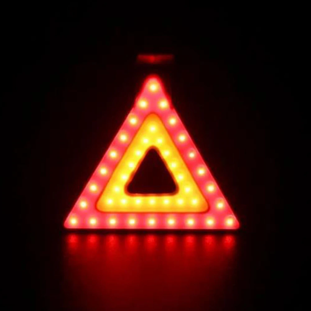 

Outdoor Cycling Night light creative new USB charging bike taillight love shape bone shape triangle colorful Warning light