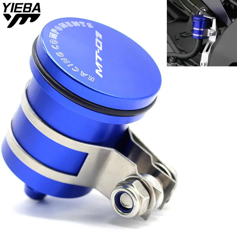Universal Motorcycle Brake Fluid Reservoir Clutch Tank Oil Fluid Cup for YAMAHA MT01 MT-01 MT 01 MT-10 MT10 MT10 MT07 With LOGO