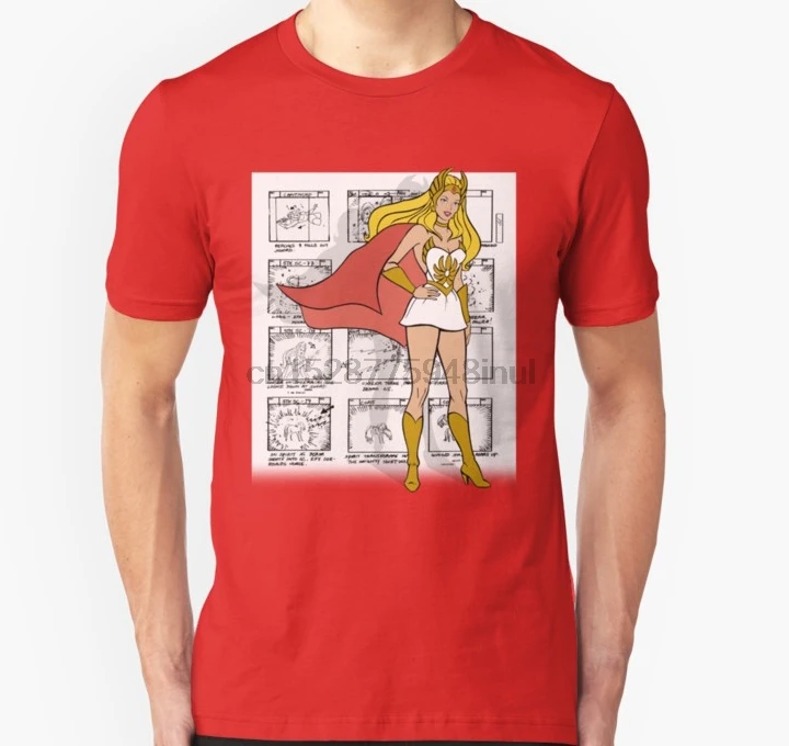 

Men Short sleeve tshirt She Ra Princess of Power Transformation Storyboard Background Unisex T Shirt Women t-shirt