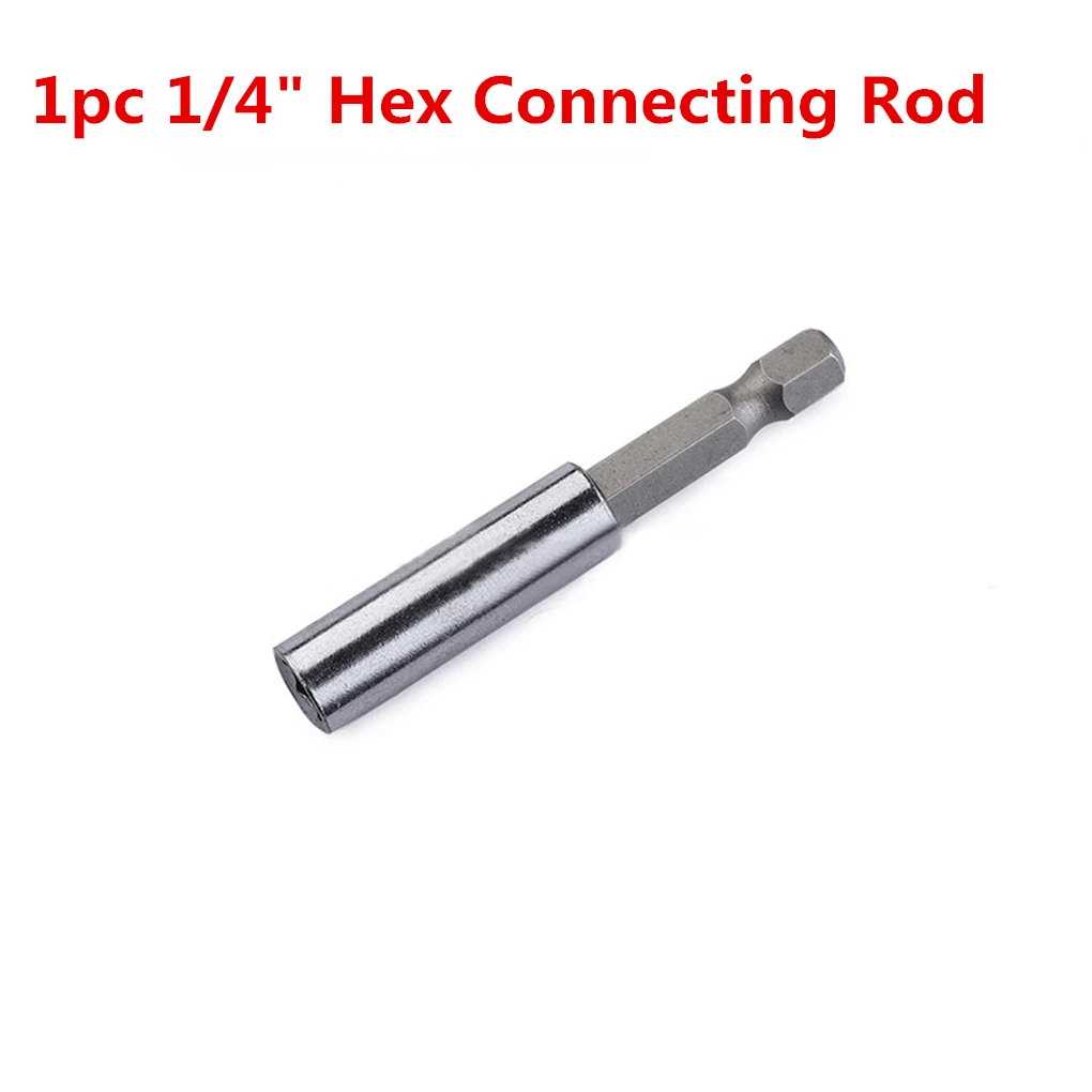 

1pc Magnetic Connecting Rod 1/4" Hex Rod Shank 60mm Long Handle Screwdriver Extensions Quick Change Hand Tool Socket Hand Tool