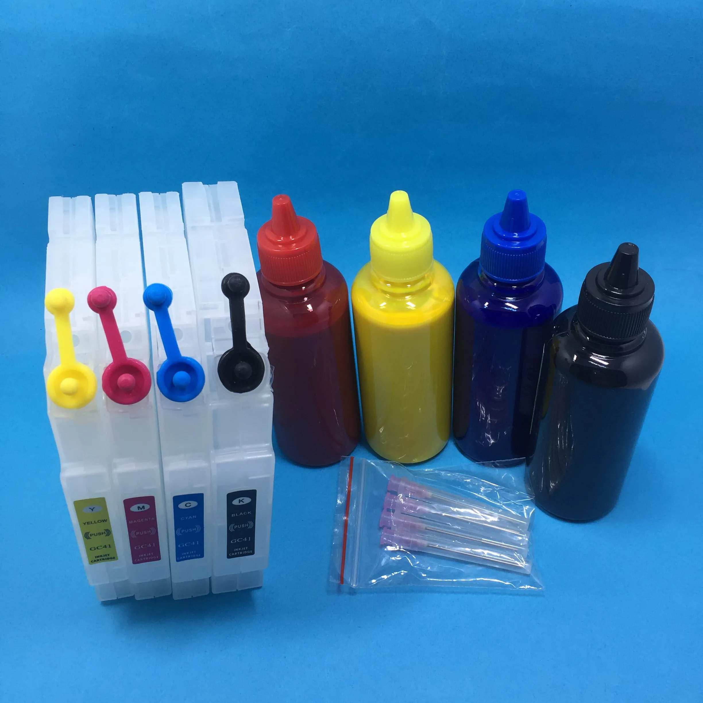 

YOTAT 4*100ml Sublimation Ink + GC-41 Refillable ink cartridge GC41 GC41H for Ricoh SG2100N SG3100 SG3100SNW SG3110DNW SG3110DN