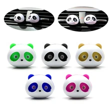 2 шт. прыжки панда авто духи однотонные освежители воздуха 100 аромат кондиционер автомобильного выпускного вентиля 5 цветов милый