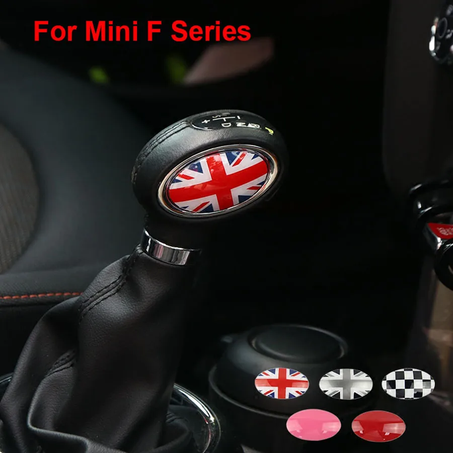 

Car Gear Shift Knob Panel Cover Sticker JCW Decal Decoration For BMW Mini Cooper Countryman F54 F55 F56 F60
