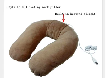 

Electric warmer neck USB Far-infrared electric neck pillow U-shaped pillow heating heater Personal care appliance