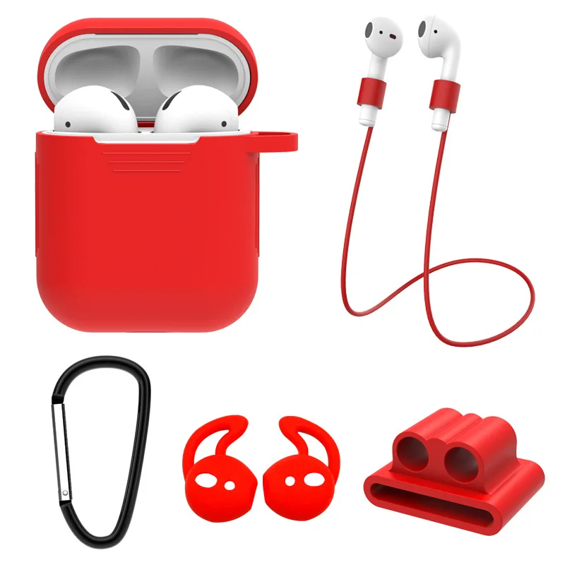

For Use with AirPods Case Phone Case Protective Set Combination Apple Wireless Headphones Anti-Loss Rope Case Phone Case Sleeves