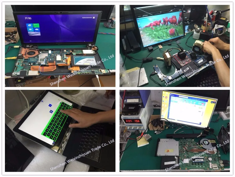 Testing motherboard