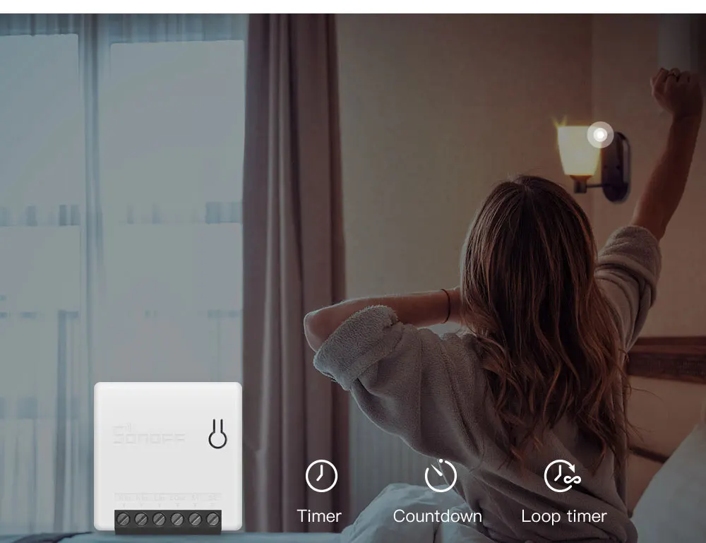 Sonoff Мини DIY приложение умный пульт дистанционного управления таймер расписание голосовое включение статус DIY Режим двухсторонний Wifi умный переключатель умный дом