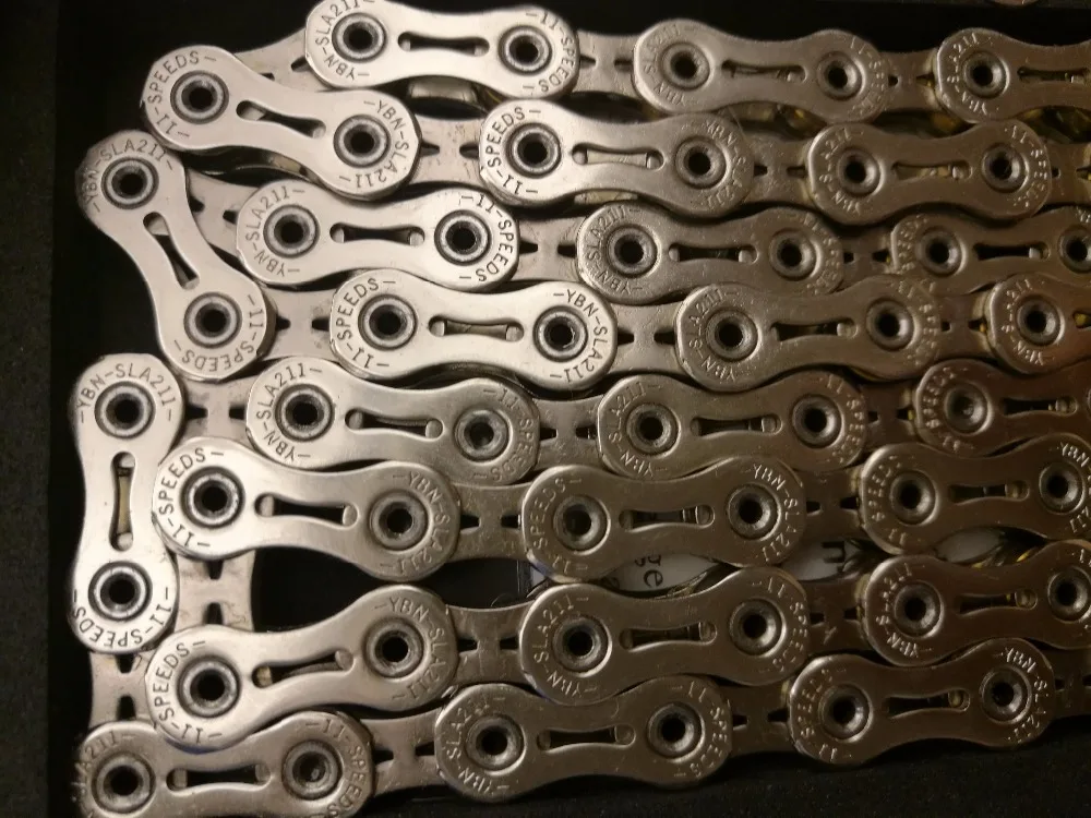 YBN SLA211 титановая 11 скоростная велосипедная цепь в коробке для SHIMANO SRAM