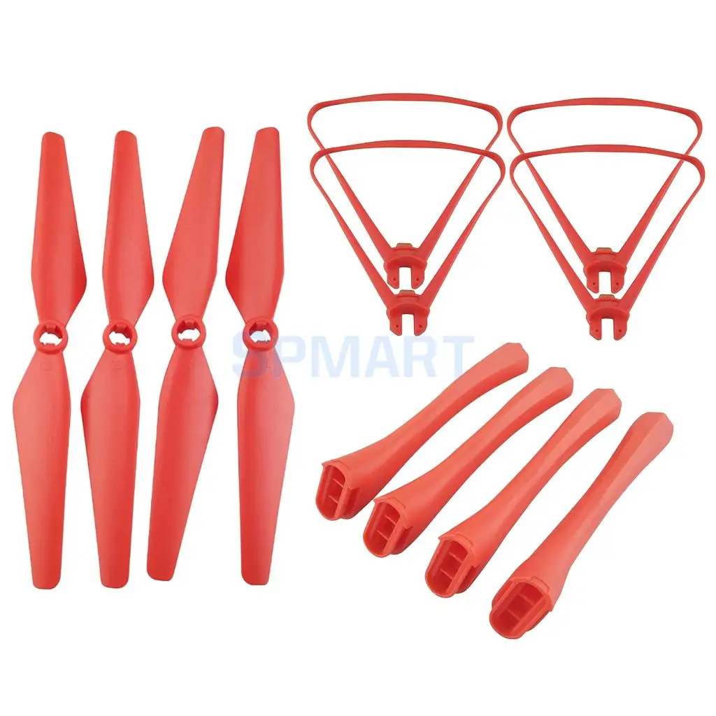Propeller Prop & Landing Gear & Protective Cover Ring for SYMA X8SW X8SC X8SG X8 Pro RC Drone Helicopter Quadcopter