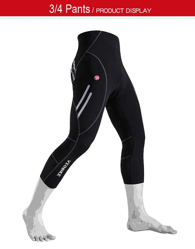 Coolmax men ciclismo calças curtas 5d acolchoado