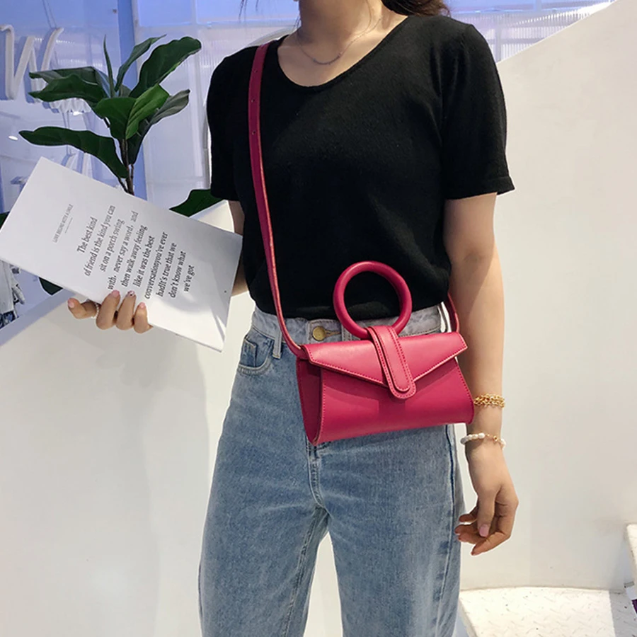  Fluorescent Color Envelope Bag For Ladies Retro High Quality Pu Leather Handbags Female Wome Elegan - 33040560818