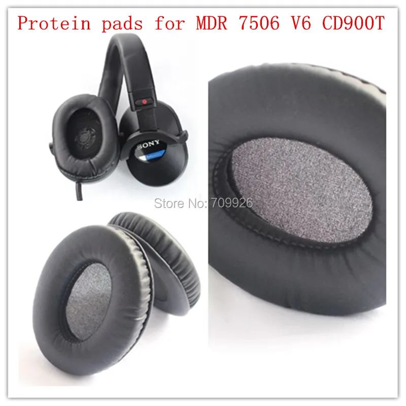 2 Pairs Replacement Headphone Protein Ear Cushions Headset Leather Ear