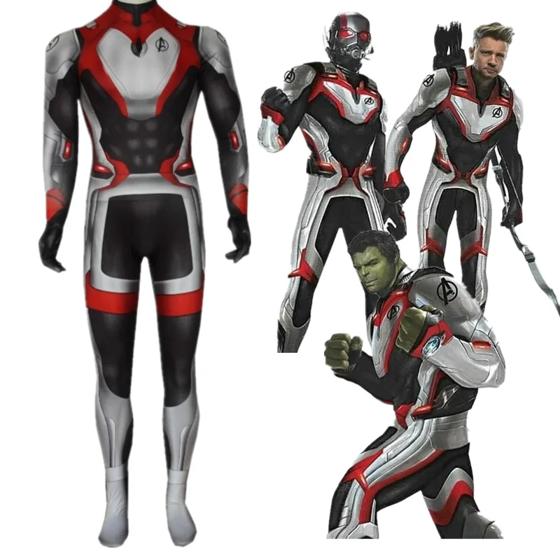 2019 Новые мстители endgame Quantum Realm Косплей Костюм Супер Герои Капитан Америка Железный человек Тор Халк муравей-человек комбинезон Zentai
